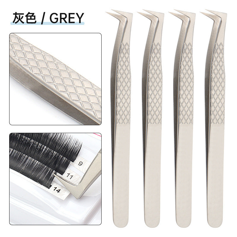 Grafting Eyelash Special Tweezers High Precision Fish Pattern Olecranon Tweezers Stainless Steel Eyelash Tweezers