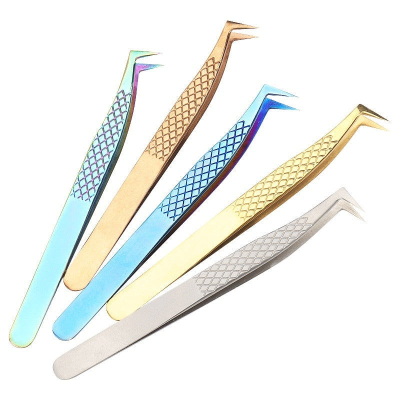 Grafting Eyelash Special Tweezers High Precision Fish Pattern Olecranon Tweezers Stainless Steel Eyelash Tweezers