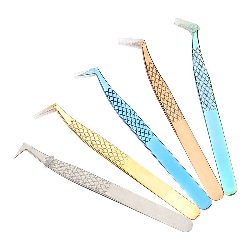 Grafting Eyelash Special Tweezers High Precision Fish Pattern Olecranon Tweezers Stainless Steel Eyelash Tweezers